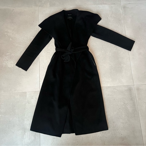 MACKAGE WOOL TRENCH JACKET WITH TIE - Picture 2 of 12